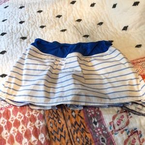 White and blue Lululemon skirt / skort - Sz 10 Reg